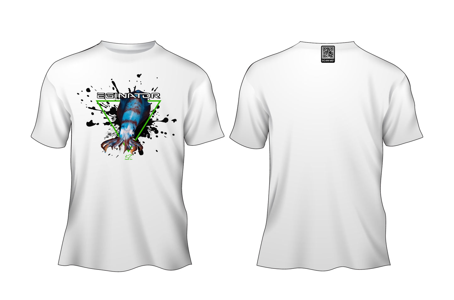 KZ Lures Gildan Short sleeve Squid T-shirt Eging fishing apparel