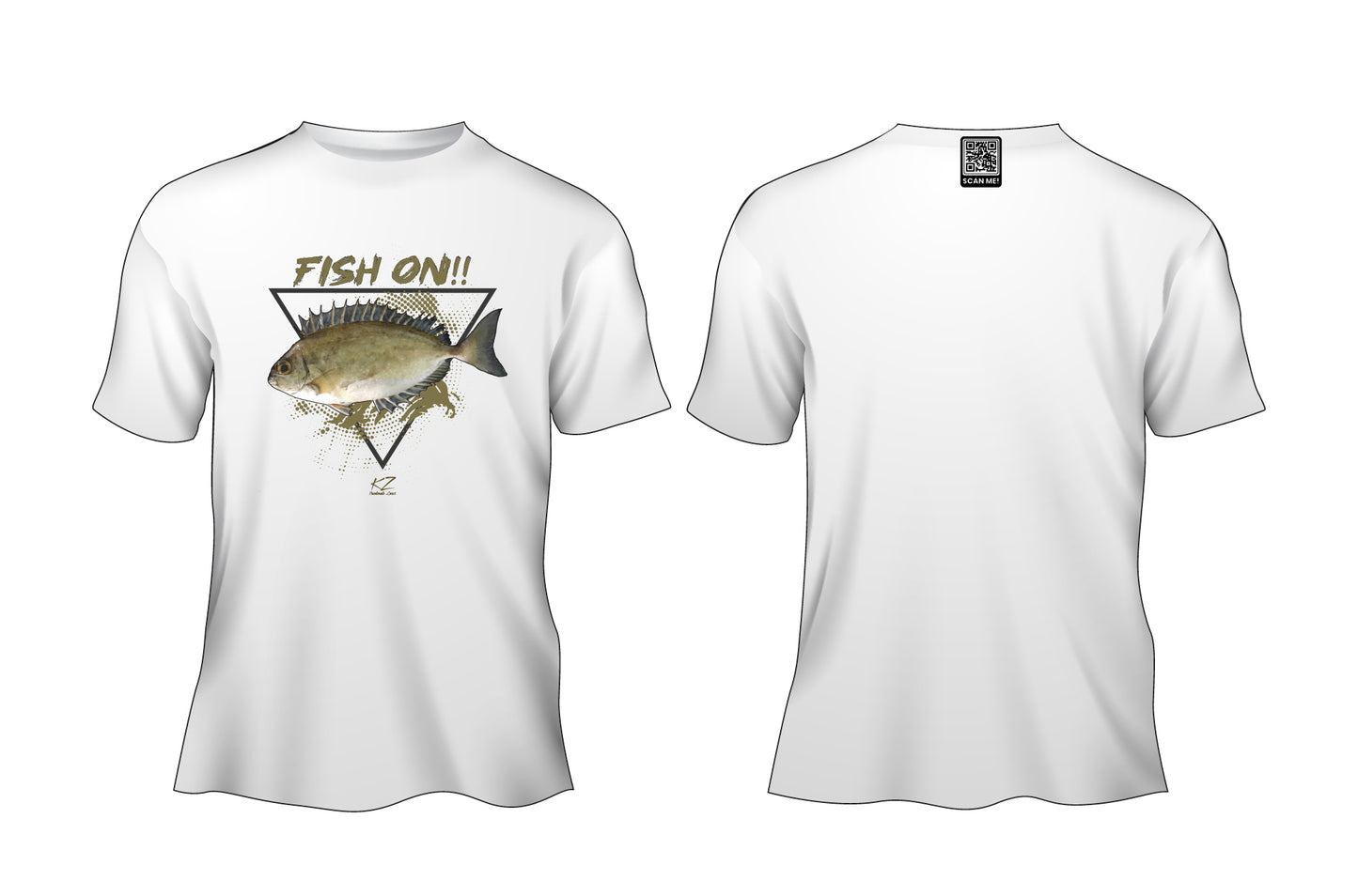 KZ Lures Gildan Short sleeve Dusky spinefoot T-shirt fishing apparel