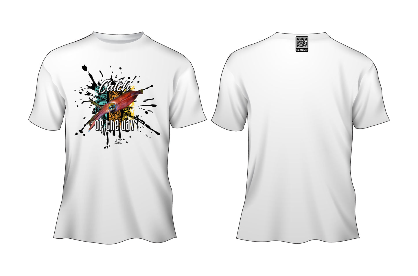 KZ Lures Gildan Short sleeve Squid T-shirt fishing apparel