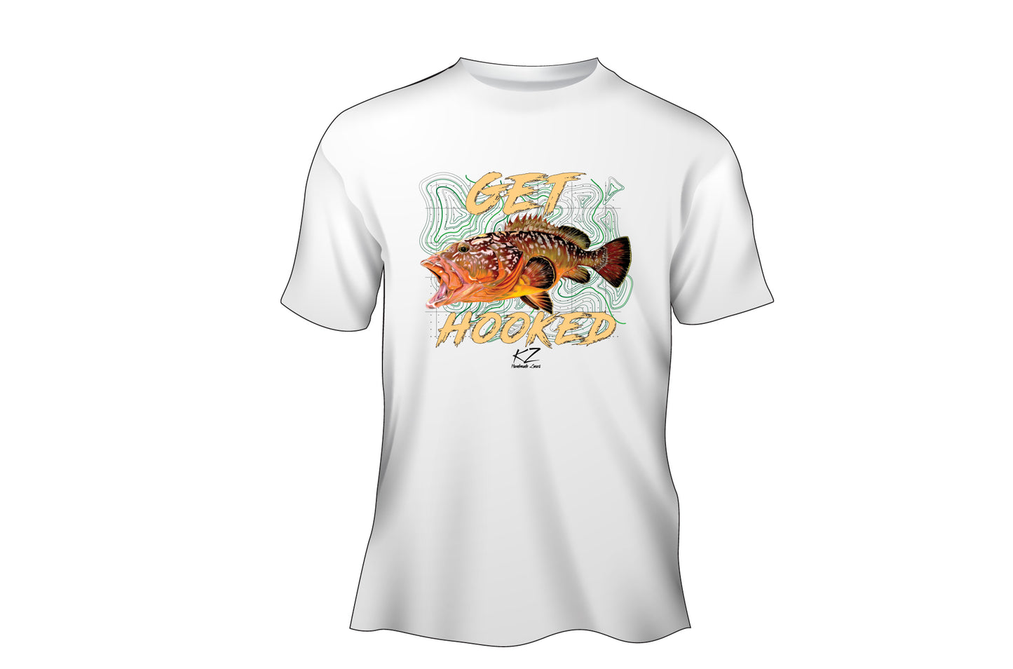KZ Lures Gildan Short sleeve Grouper T-shirt fishing apparel