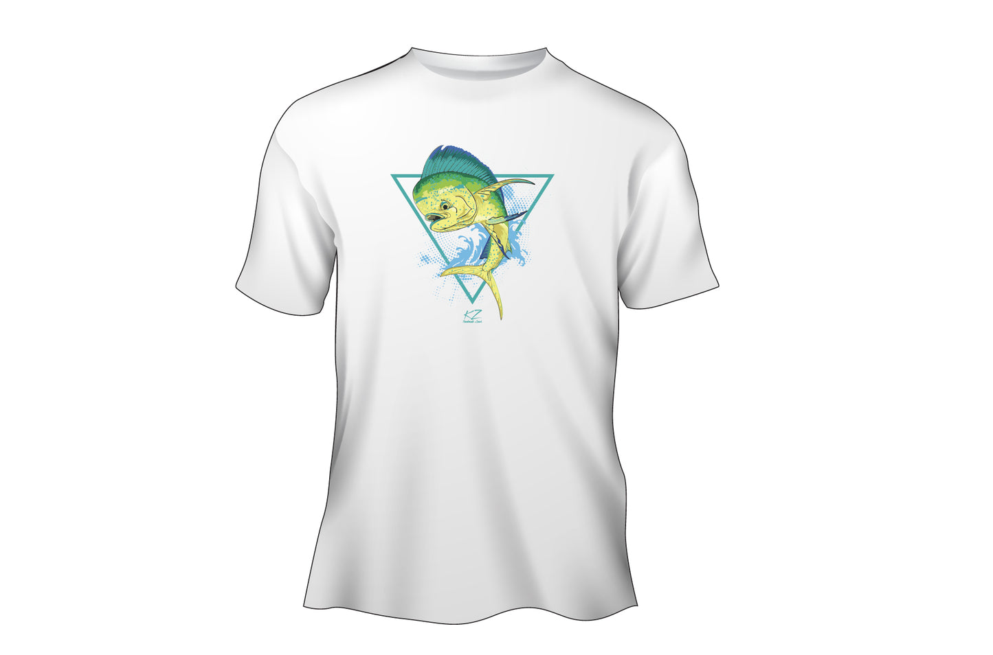 KZ Lures Gildan Short sleeve Mahi Mahi T-shirt fishing apparel