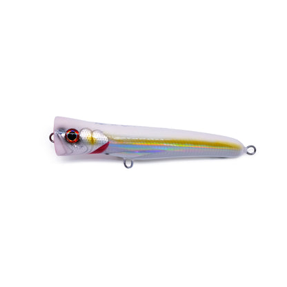 Handmade Popper Lure 50gr 150mm white Floating 100% Wooden KZ x Coeball