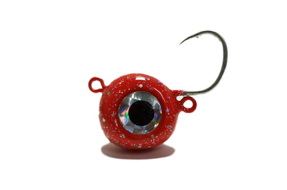 Red Devilman Zoka Ball Jig Head by KZ Lures