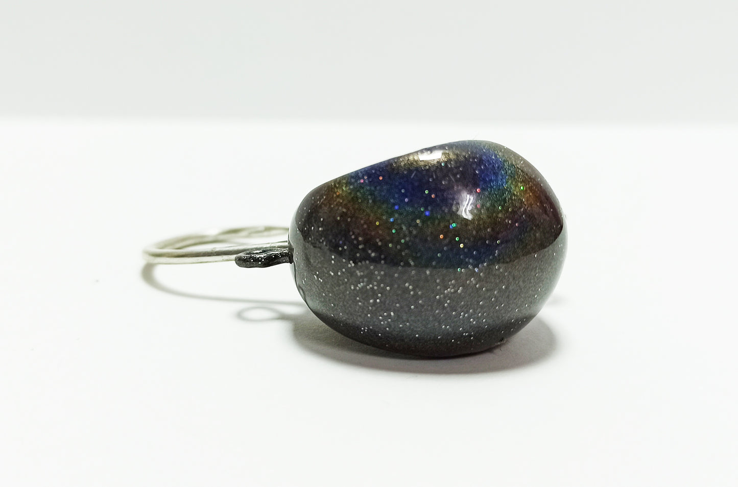 KZ Lures black Zoka ball jig head with 3D holographic eyes
