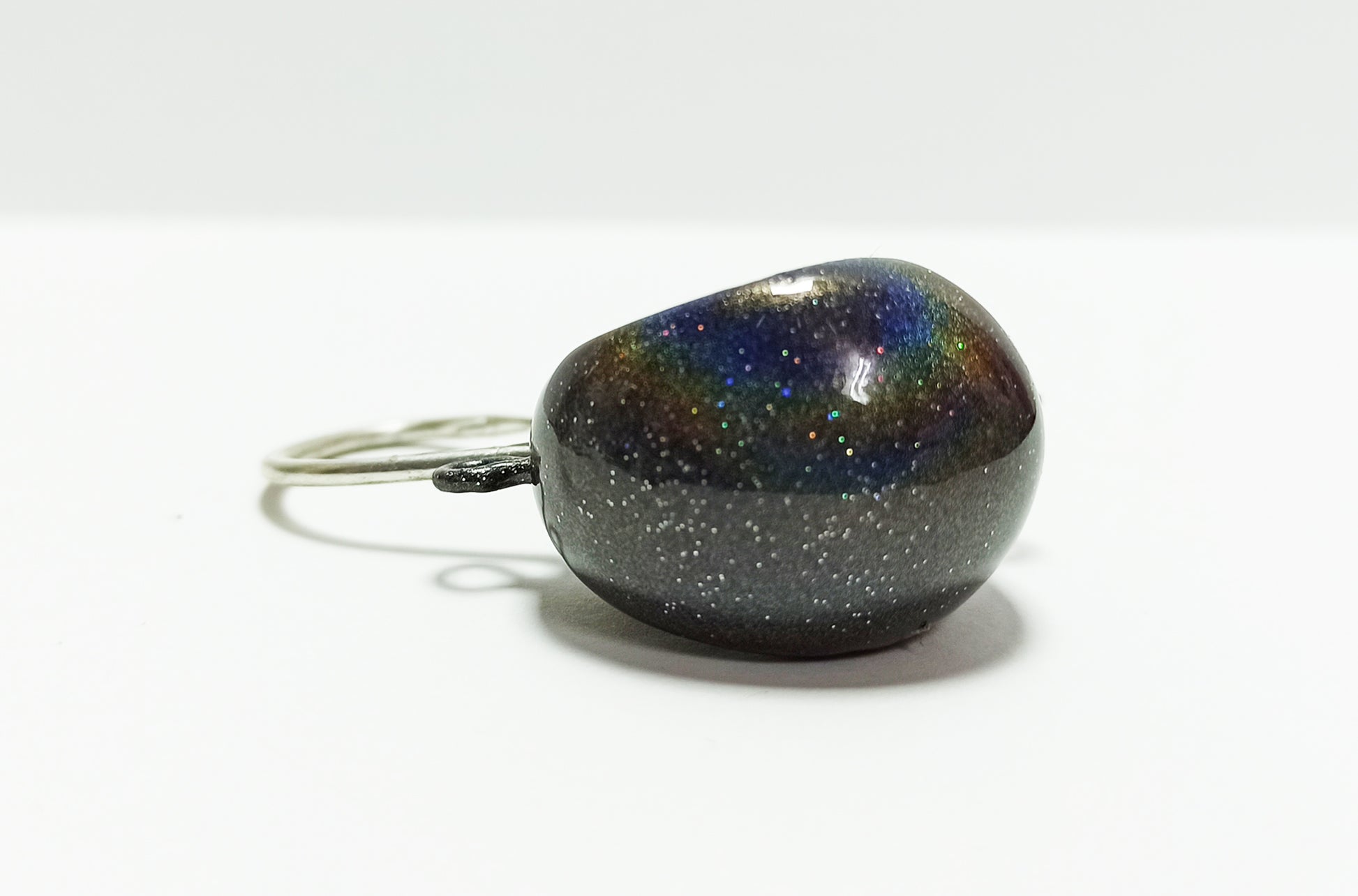 KZ Lures black Zoka ball jig head with 3D holographic eyes