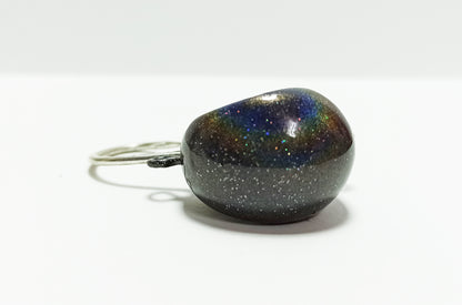 KZ Lures black Zoka ball jig head with 3D holographic eyes