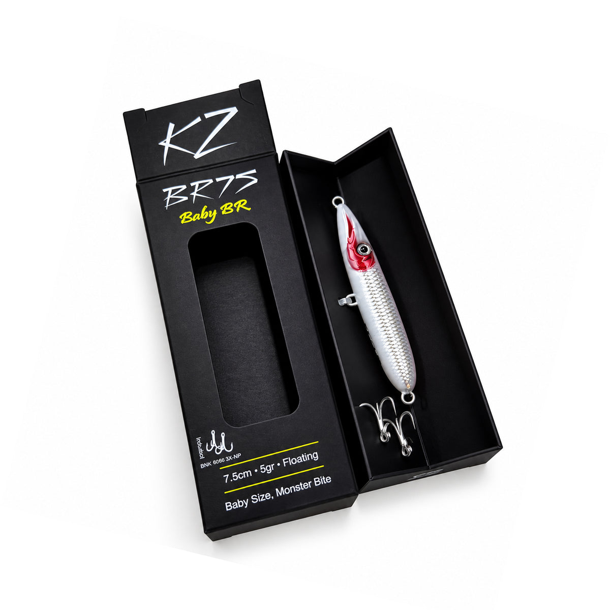 KZ Lures BR75 Red Head Topwater Fishing 5g 7.5cm