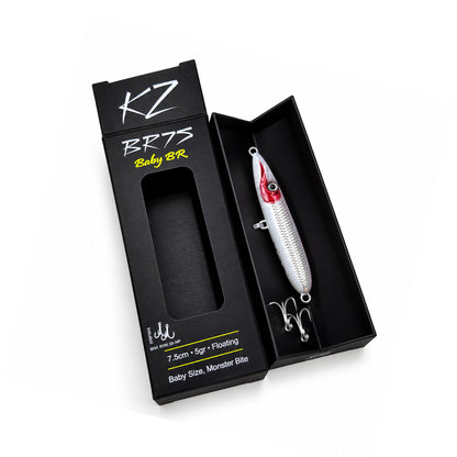 KZ Lures BR75 Red Head Topwater Fishing 5g 7.5cm