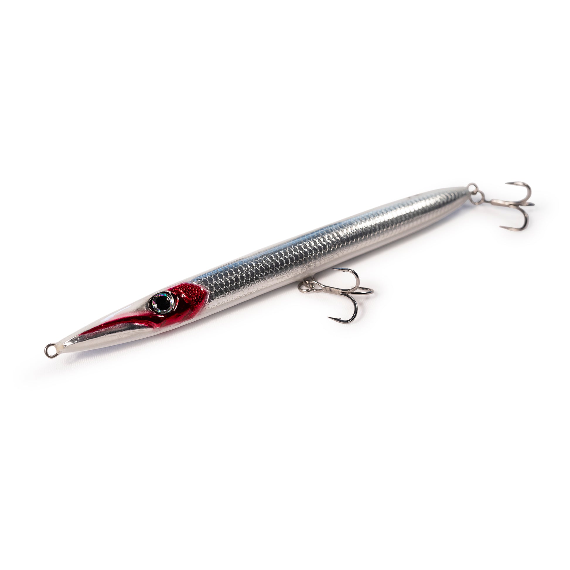 fish with lures on head KZ BR 200 Handmade Lure Red Head surface lure for Spinning – KZ Handmade Lures