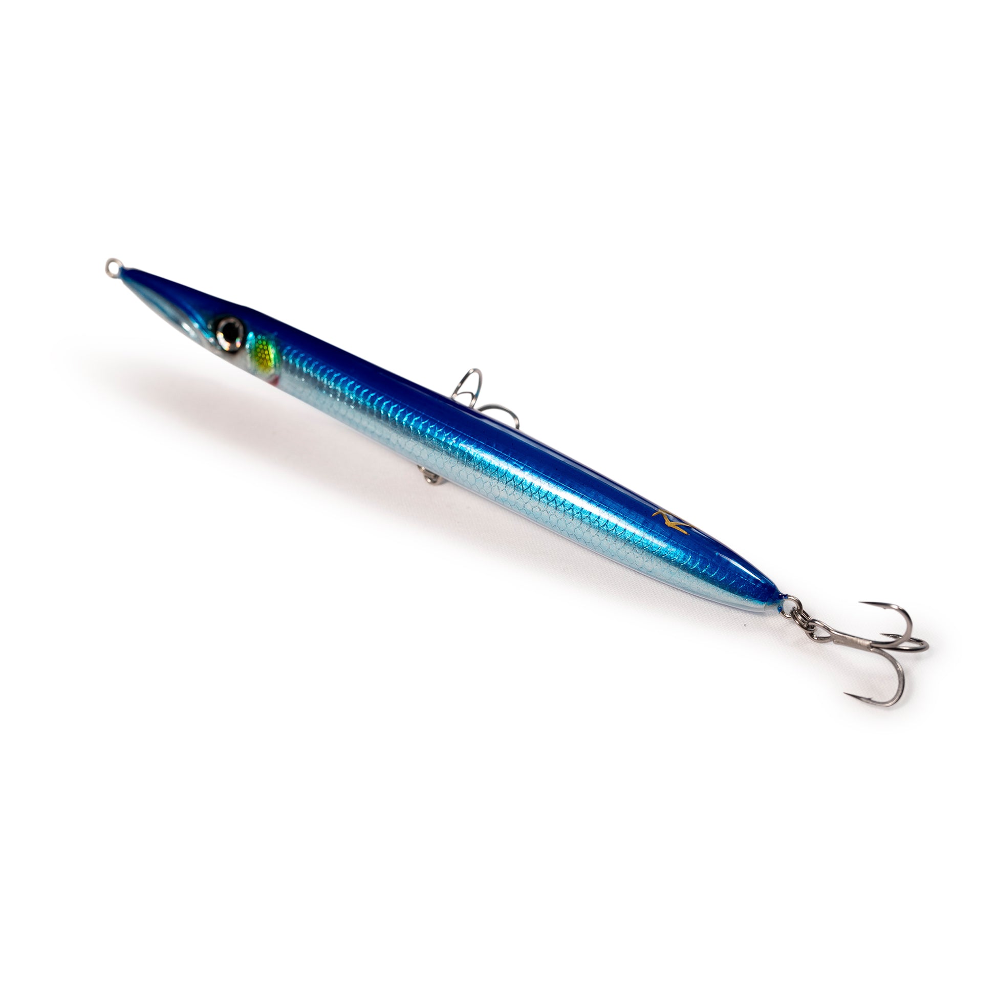 fishing a floating needle fish lure KZ BR200 Blue Needlefish 35g 200mm Floating surface Lure – KZ Handmade Lures