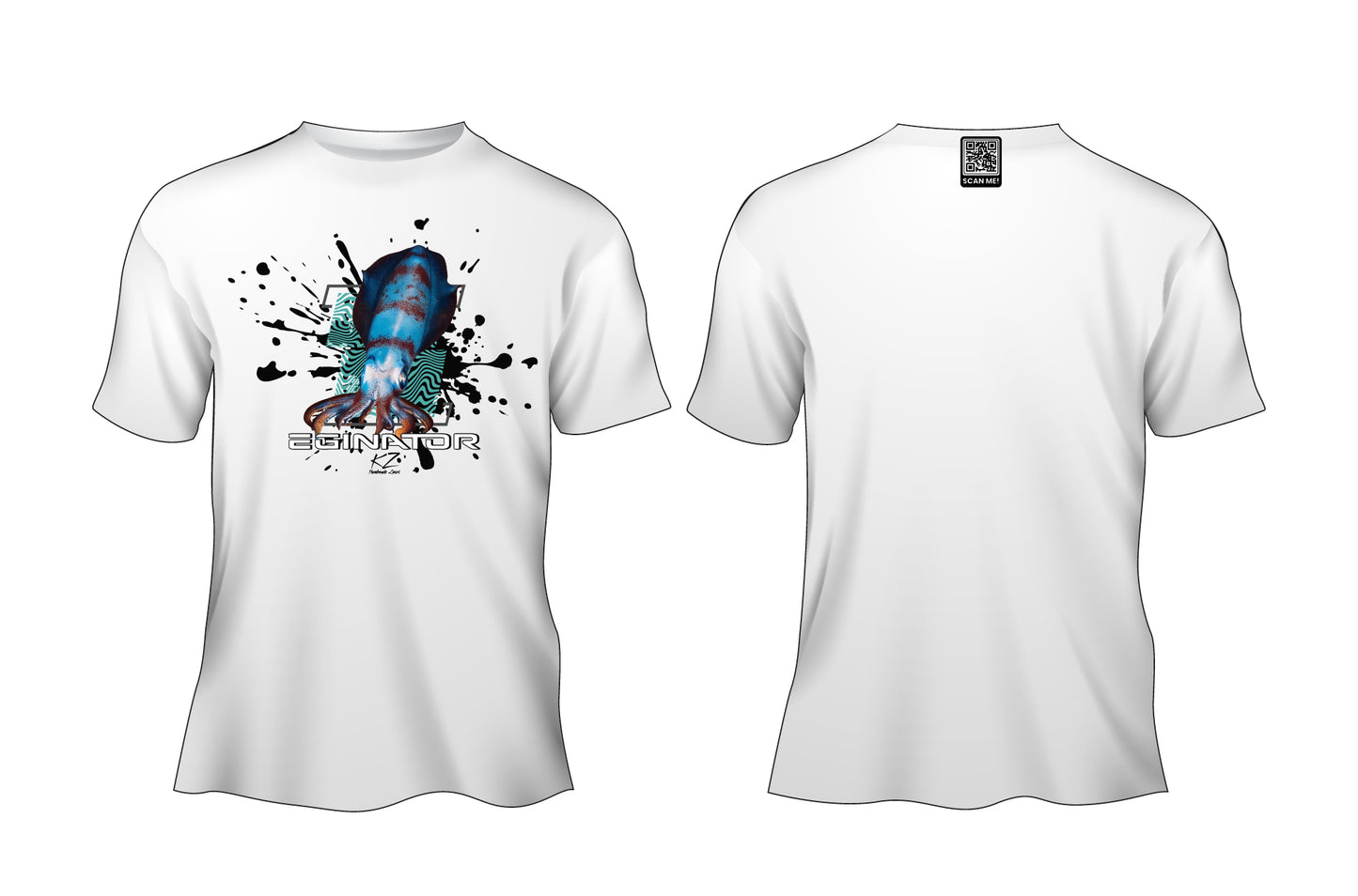 KZ Lures Gildan Short sleeve Squid T-shirt eging fishing apparel