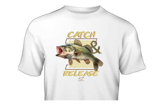 KZ Lures Gildan Short sleeve LargeMouth bassT-shirt fishing apparel
