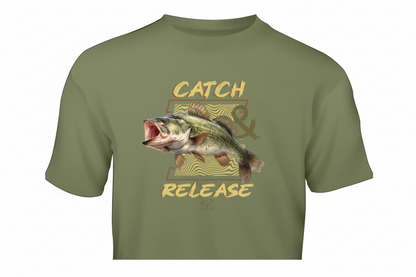 KZ Lures Gildan Kurzarm-T-Shirt Großmaulbarsch Angelbekleidung