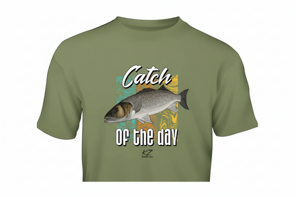 KZ Lures Gildan Kurzarm-T-Shirt Wolfsbarsch Angelbekleidung