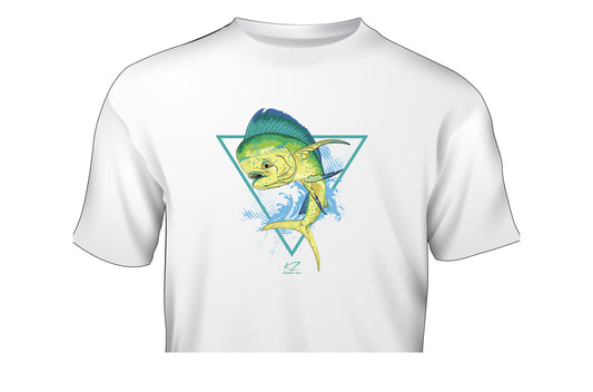 KZ Lures Gildan Short sleeve Mahi Mahi T-shirt fishing apparel