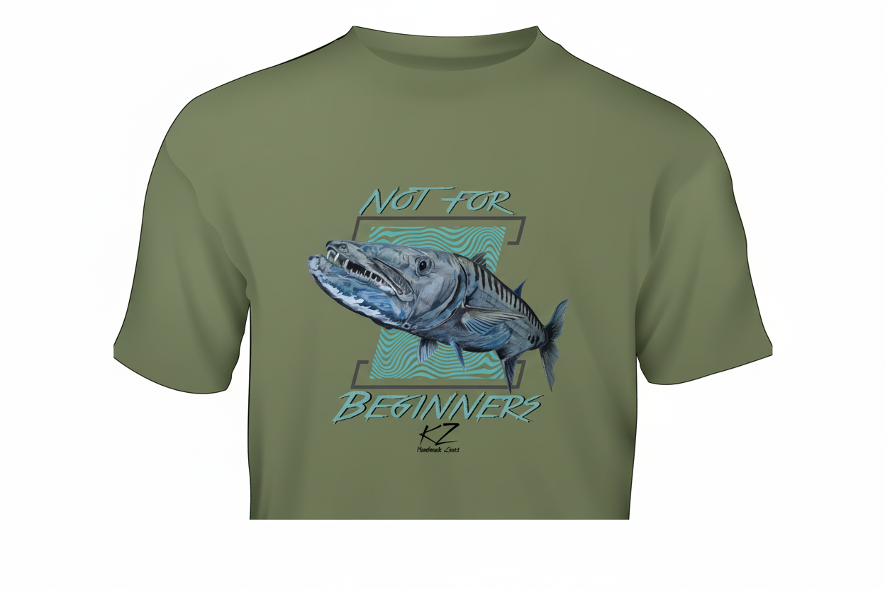T-shirt Barracuda à manches courtes Gildan KZ Lures, vêtements de pêche