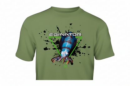 T-shirt calamar à manches courtes Gildan KZ Lures Vêtements de pêche Eging