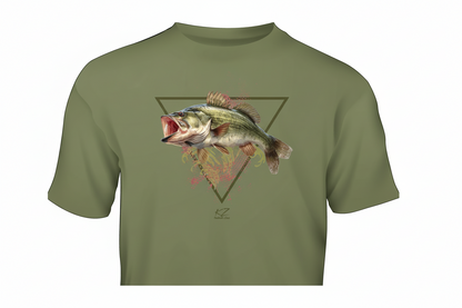 T-shirt Gildan à manches courtes KZ Lures achigan à grande bouche vêtement de pêche