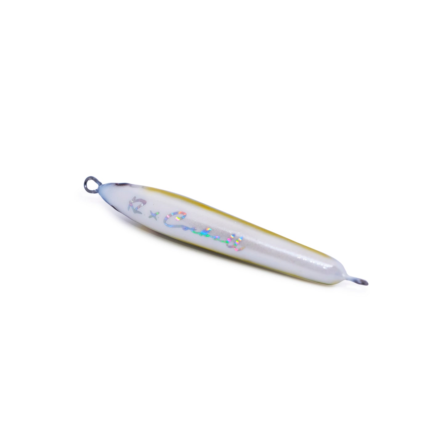 Handmade Stickbait Lure 10gr 95mm white Sinking 100% Wooden KZ x Coeball